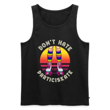 Inline Skate Gift Rollskates Roller 70s - Men's Premium Organic Tank Top - black - Front - Michal (187cm)