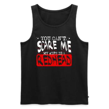 Rothaarig rot Haar Ehefrau Freundin Spruch Sprüche - Männer Premium Bio Tank Top - Schwarz - Vorne - AI Model Male 178 light (178cm)