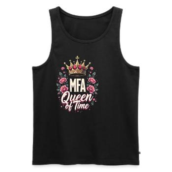 Medical Assistant MFA Time Queen Practice - Men's Premium Organic Tank Top - black - Front - Michal (187cm)