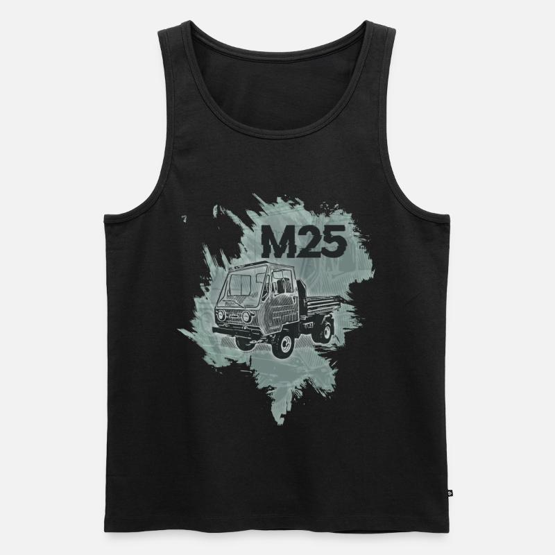 Multicar M25 - Männer Premium Bio Tank Top - Schwarz