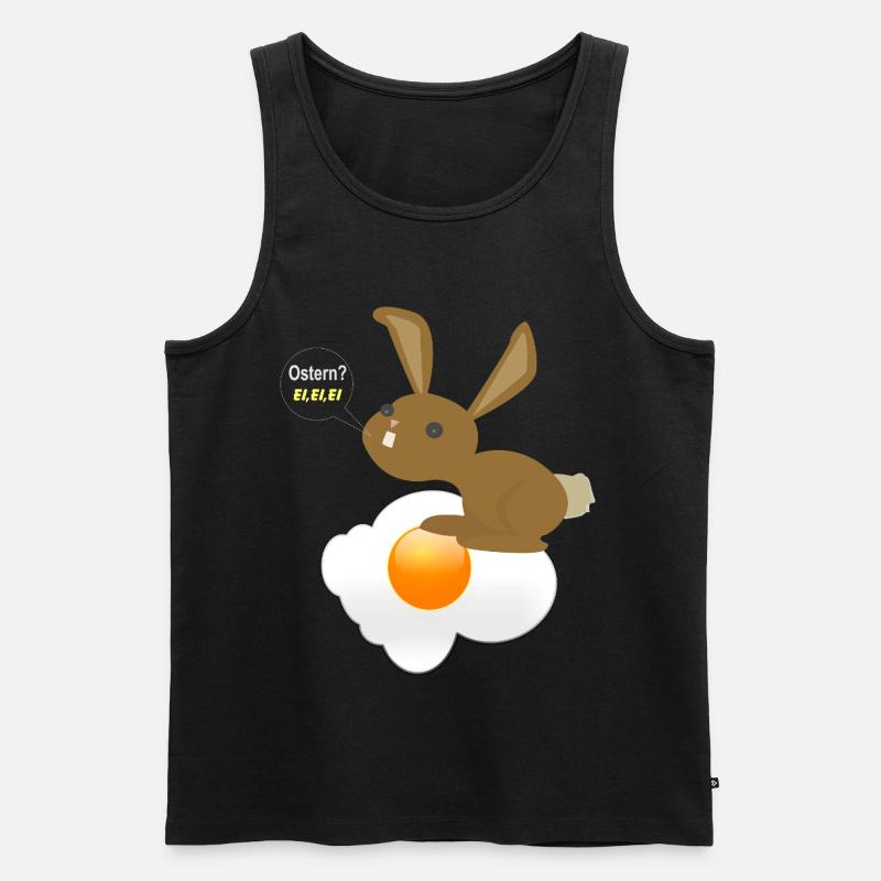 Bunny Easter Egg Egg Egg - Men's Premium Organic Tank Top - black