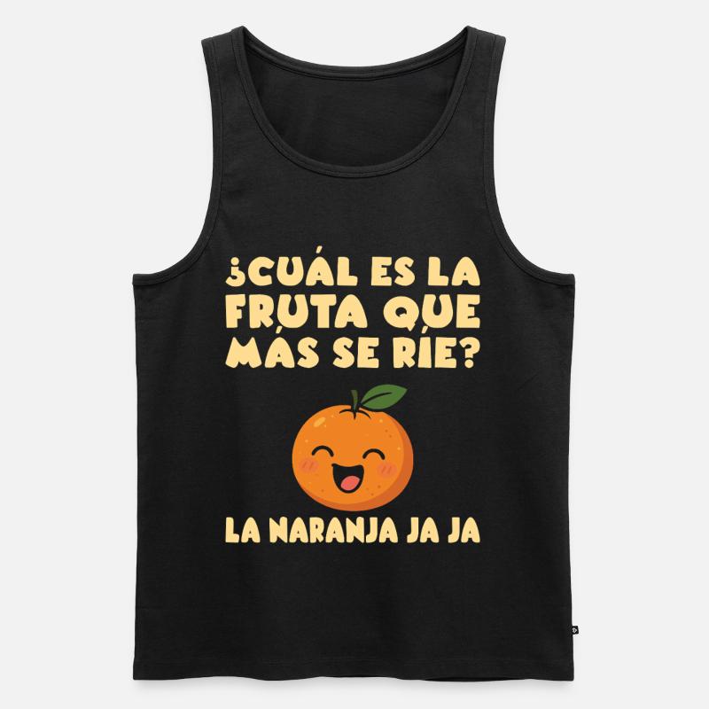 Lustige Spanischlehrerin der Maestra-Schule - Männer Premium Bio Tank Top - Schwarz