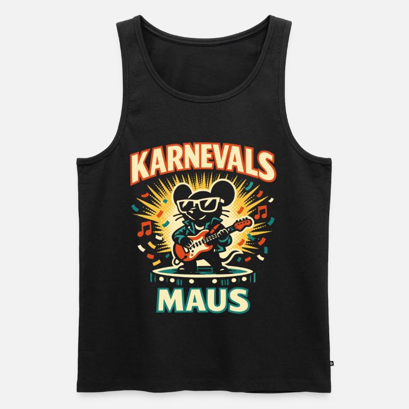Carnival Mouse Rock Cologne Gift Cute - Men's Premium Organic Tank Top - black