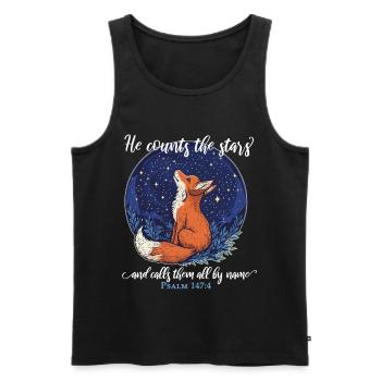 Fuchs Christlich - Männer Premium Bio Tank Top - Schwarz - Vorne - AI Model Male 178 light (178cm)