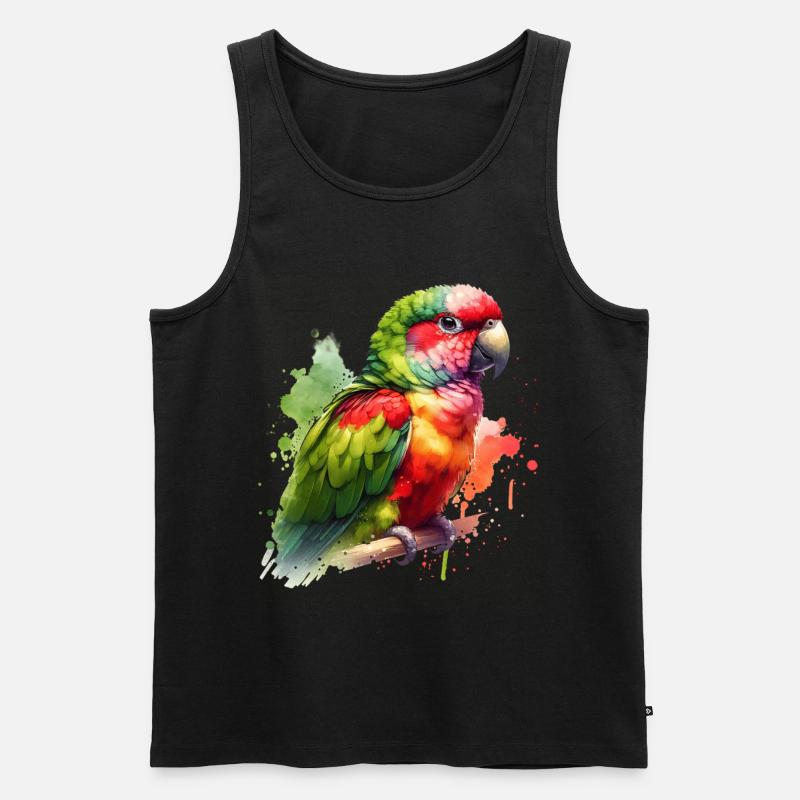 Alexandrasittich Geschenk - Männer Premium Bio Tank Top - Schwarz