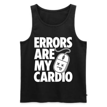 Errors Are My Cardio Programmer - Men's Premium Organic Tank Top - black - Front - Michal (187cm)