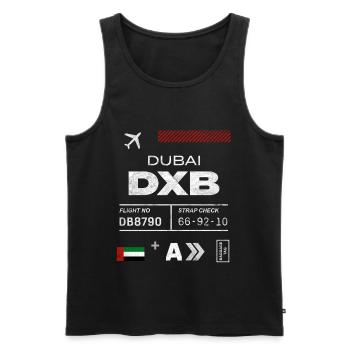 Dubai airport tag - Men's Premium Organic Tank Top - black - Front - Michal (187cm)