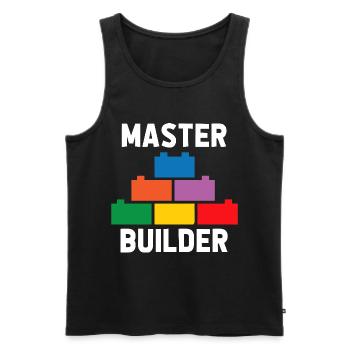 Brick Builder Toys Blocks Clamping Blocks Bricks - Men's Premium Organic Tank Top - black - Front - AI Model Male 178 light (178cm)