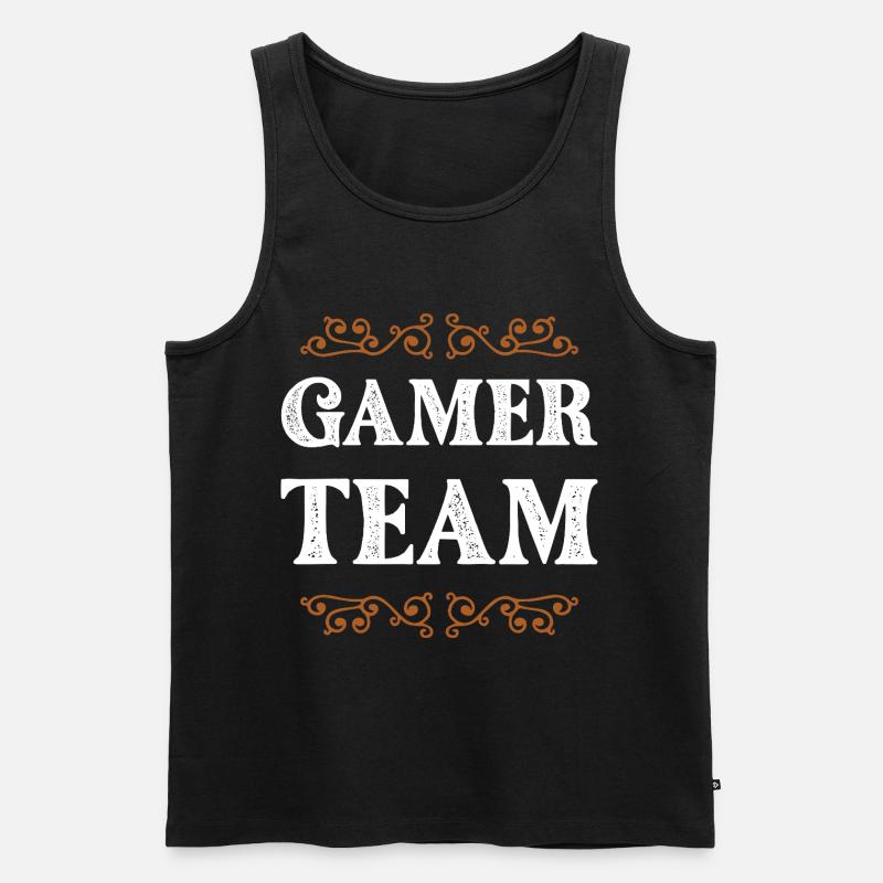 Gamer Crew - Männer Premium Bio Tank Top - Schwarz