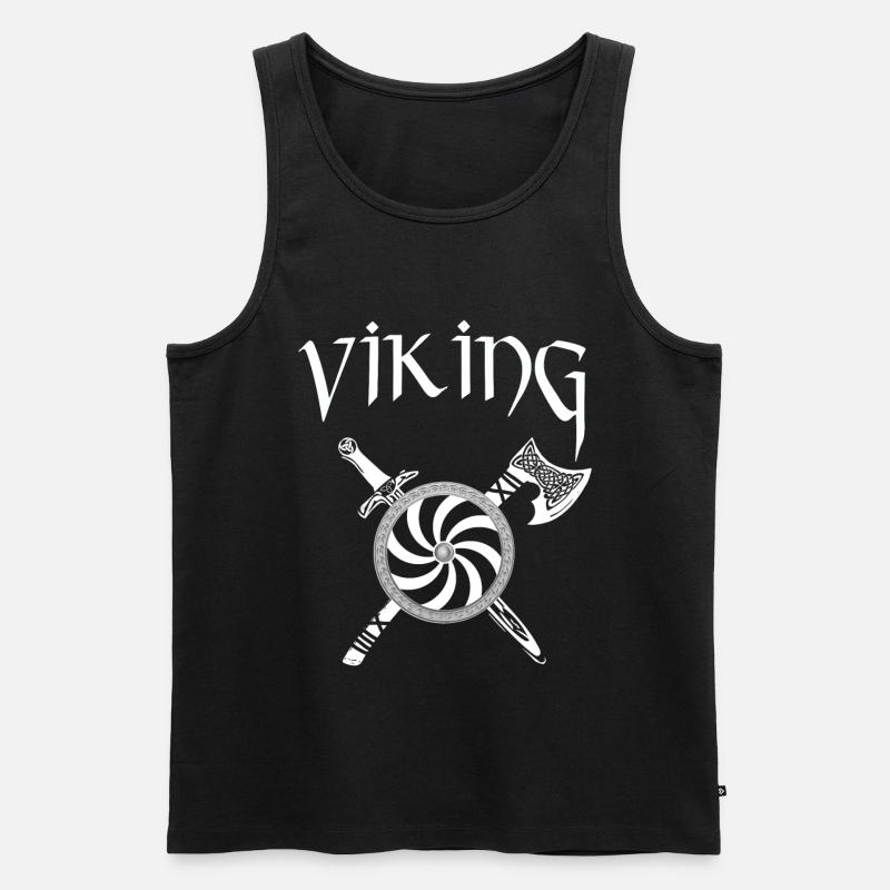Wikinger Viking - Männer Premium Bio Tank Top - Schwarz