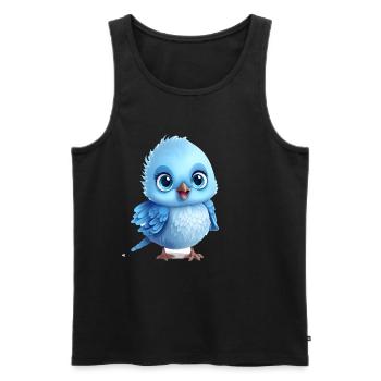 Cute Bird Baby - Men's Premium Organic Tank Top - black - Front - AI Model Male 178 light (178cm)