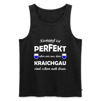 Die Kraichgauer aus Baden - Männer Premium Bio Tank Top - Schwarz - Vorne - Michal (187cm)