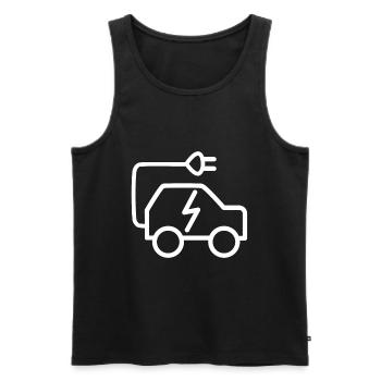 Die Elektro Autos - Männer Premium Bio Tank Top - Schwarz - Vorne - Michal (187cm)