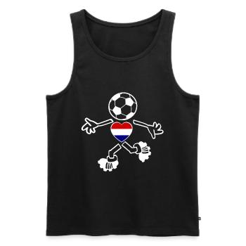 Les fans néerlandais - Débardeur bio Premium Homme - noir - Devant - Michal (187cm)