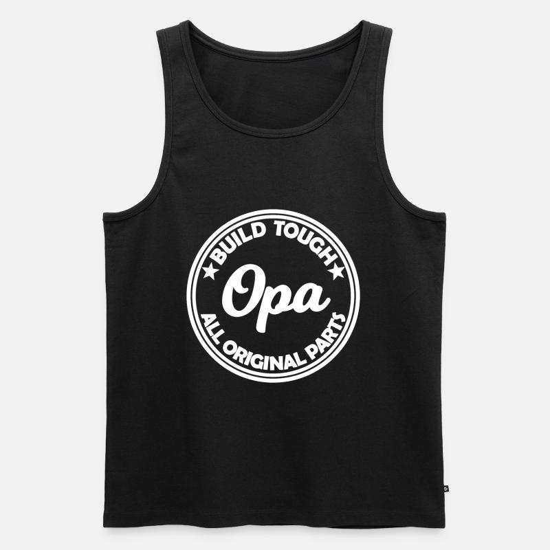 Bester Opa - Männer Premium Bio Tank Top - Schwarz