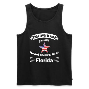 Américains de Floride - Débardeur bio Premium Homme - noir - Devant - Michal (187cm)