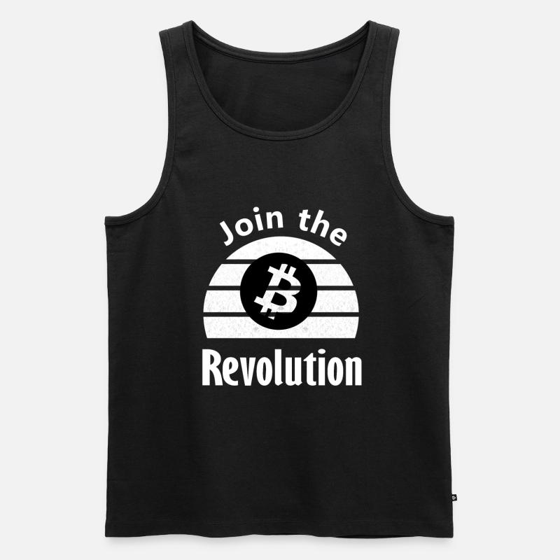 Die Revolution der Kryptos - Männer Premium Bio Tank Top - Schwarz