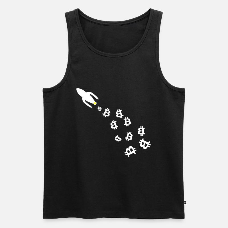 Die Bitcoin Milchstrasse - Männer Premium Bio Tank Top - Schwarz