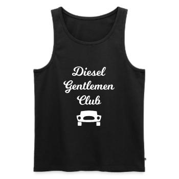 Le Diesel Driver Club - Débardeur bio Premium Homme - noir - Devant - AI Model Male 178 light (178cm)
