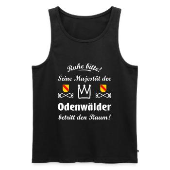 Majestät Odenwälder - Männer Premium Bio Tank Top - Schwarz - Vorne - Michal (187cm)