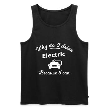 Véhicules électriques - Débardeur bio Premium Homme - noir - Devant - AI Model Male 178 light (178cm)