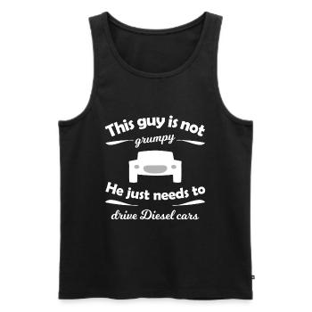 The diesel motorists - Men's Premium Organic Tank Top - black - Front - AI Model Male 178 light (178cm)