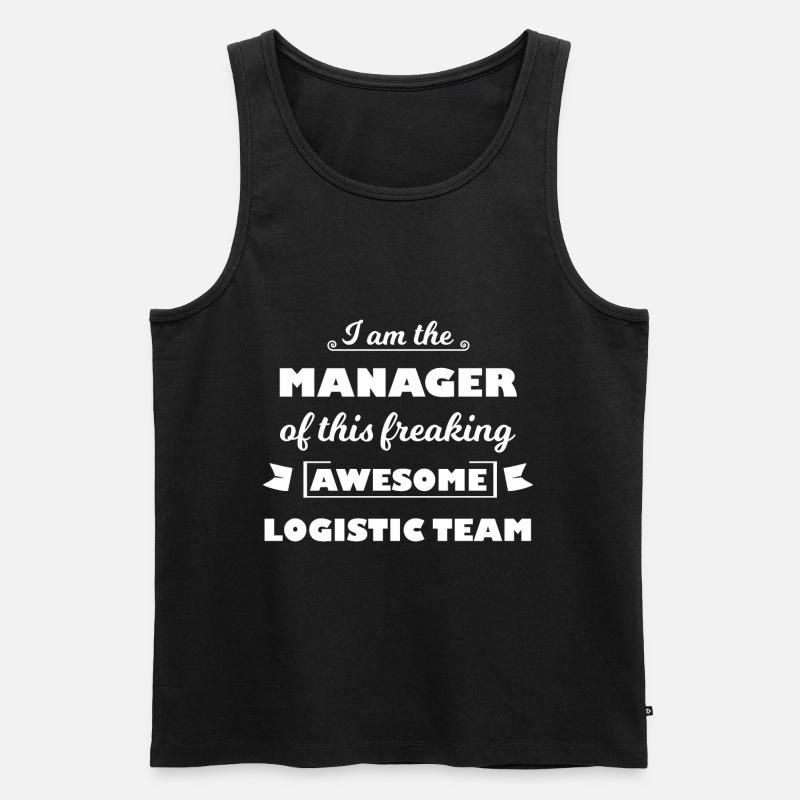 Der Logistik Manager - Männer Premium Bio Tank Top - Schwarz