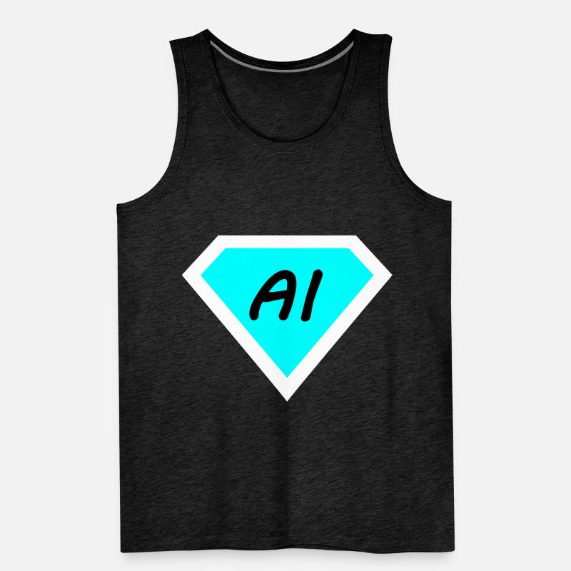 Artificial computer technology Men's Premium Organic Tank Top