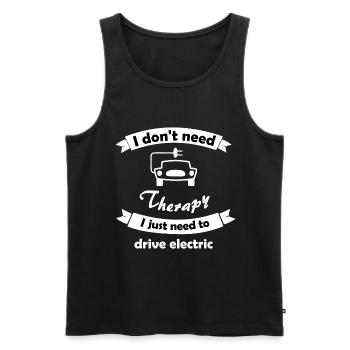 Hybrid und elektrische Autos - Männer Premium Bio Tank Top - Schwarz - Vorne - AI Model Male 178 light (178cm)