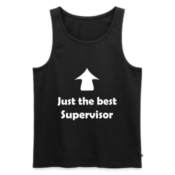Bester Chef und Supervisor - Männer Premium Bio Tank Top - Schwarz - Vorne - AI Model Male 178 light (178cm)