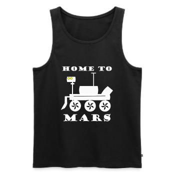 The Journey to All - Men's Premium Organic Tank Top - black - Front - AI Model Male 178 light (178cm)
