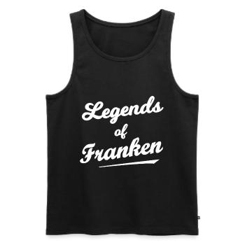 Le mythe de la Franconie - Débardeur bio Premium Homme - noir - Devant - Michal (187cm)