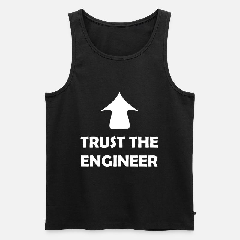 Trust the Engineer - Men's Premium Organic Tank Top - black