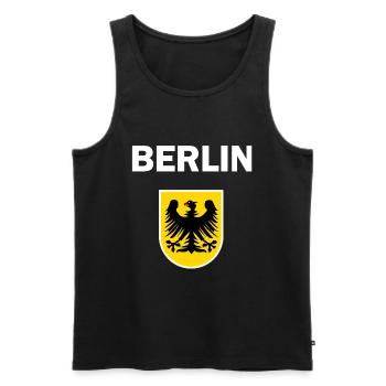 Les Berlinois dans le Brandebourg - Débardeur bio Premium Homme - noir - Devant - Michal (187cm)