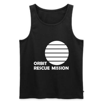 Mars und All Entdeckung - Männer Premium Bio Tank Top - Schwarz - Vorne - AI Model Male 178 light (178cm)