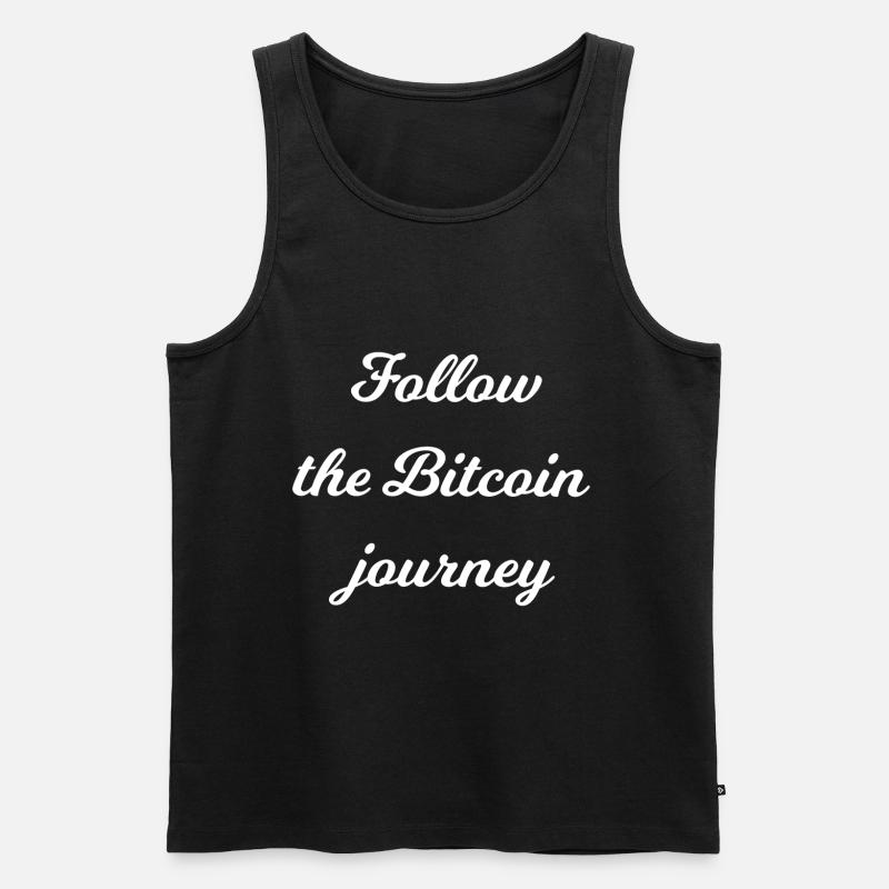 Die Reise des Bitcoin - Männer Premium Bio Tank Top - Schwarz