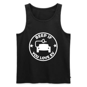 Die elektrischen Autos - Männer Premium Bio Tank Top - Schwarz - Vorne - Michal (187cm)
