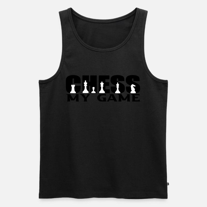 Schach - Männer Premium Bio Tank Top - Schwarz