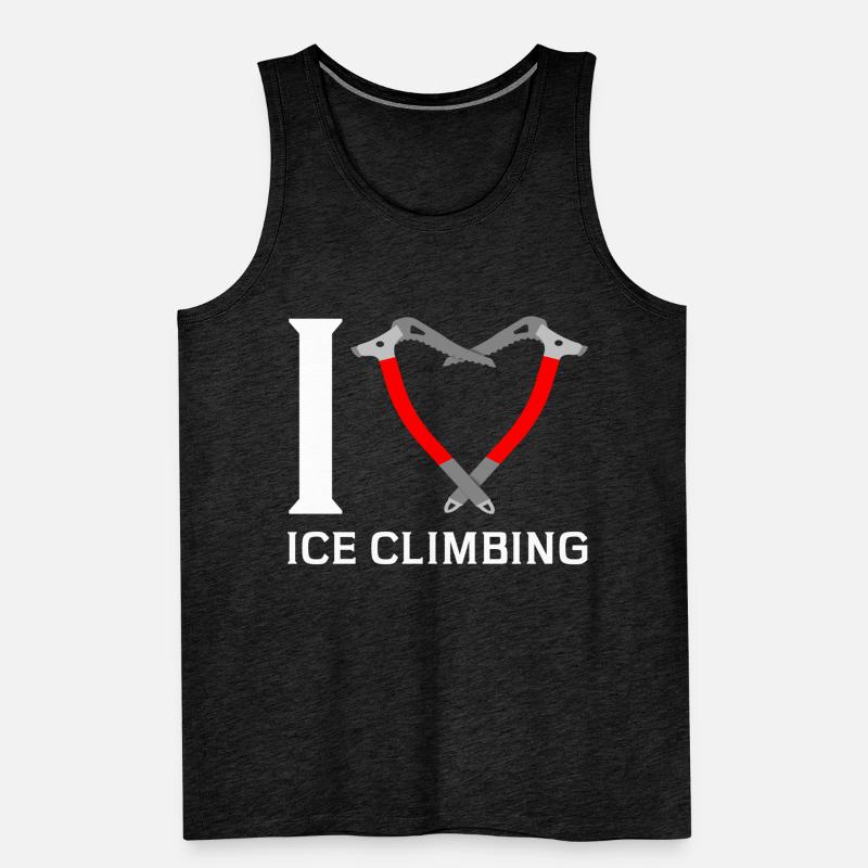 Ich Liebe Eisklettern Eiskletterer Eispickel Männer Premium Bio Tank Top