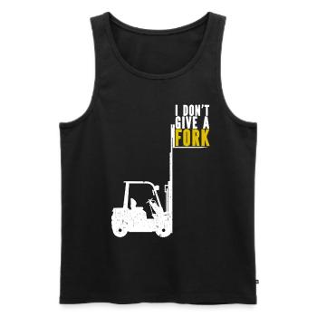 Forklift Warehousing Logistician Forklift Driver - Men's Premium Organic Tank Top - black - Front - AI Model Male 178 light (178cm)