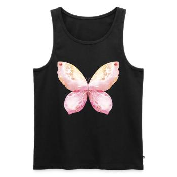 Ailes de papillon Carnaval des papillons Carnaval - Débardeur bio Premium Homme - noir - Devant - Michal (187cm)