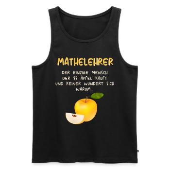 Mathematiker Mathematik Mathe Examen Lehramt - Männer Premium Bio Tank Top - Schwarz - Vorne - Michal (187cm)
