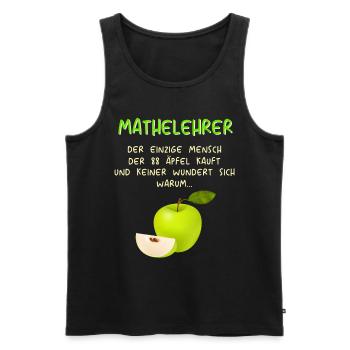 Mathematiker Mathematik Mathe Examen Lehramt - Männer Premium Bio Tank Top - Schwarz - Vorne - Michal (187cm)
