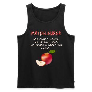 Mathematiker Mathematik Mathe Examen Lehramt - Männer Premium Bio Tank Top - Schwarz - Vorne - Michal (187cm)
