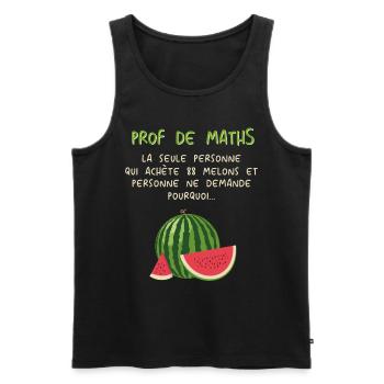 Mathematiker Mathematik Mathe Examen Lehramt - Männer Premium Bio Tank Top - Schwarz - Vorne - Michal (187cm)