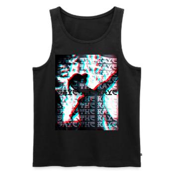 Techno Aesthetic Goth Japan Save The Rave - Männer Premium Bio Tank Top - Schwarz - Vorne - AI Model Male 178 light (178cm)