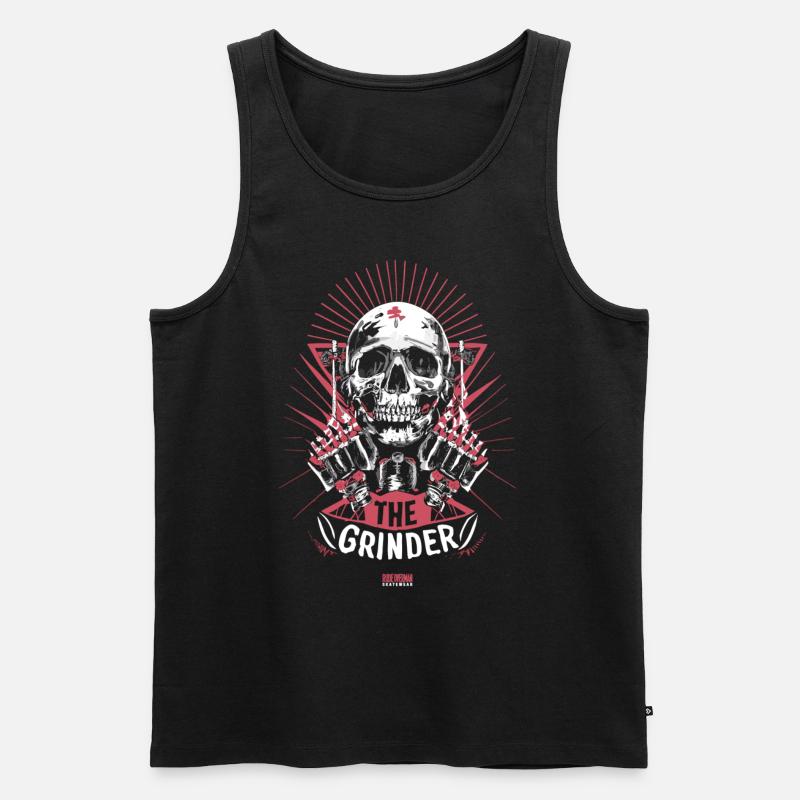 The Grinder - Männer Premium Bio Tank Top - Schwarz