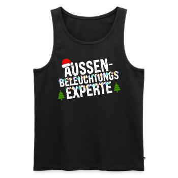 Außenbeleuchtungsexperte Lichterkette Xmas - Männer Premium Bio Tank Top - Schwarz - Vorne - Michal (187cm)