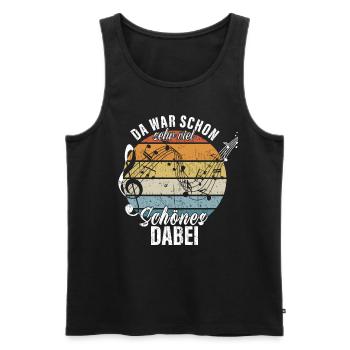 Sehr viel Schönes dabei Chorleiter Musiklehrer - Männer Premium Bio Tank Top - Schwarz - Vorne - Michal (187cm)