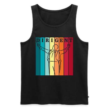 Conductor Characteristics Conductor Music Teacher - Men's Premium Organic Tank Top - black - Front - AI Model Male 178 light (178cm)